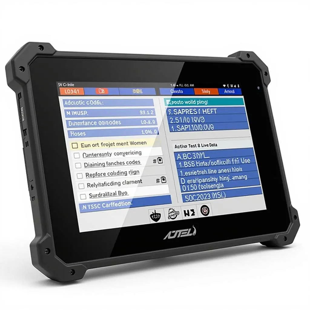 Autel KM100 diagnostic screen