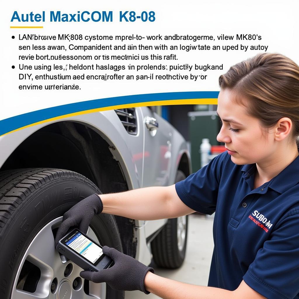 Autel MaxiCOM MK808 scanner applications