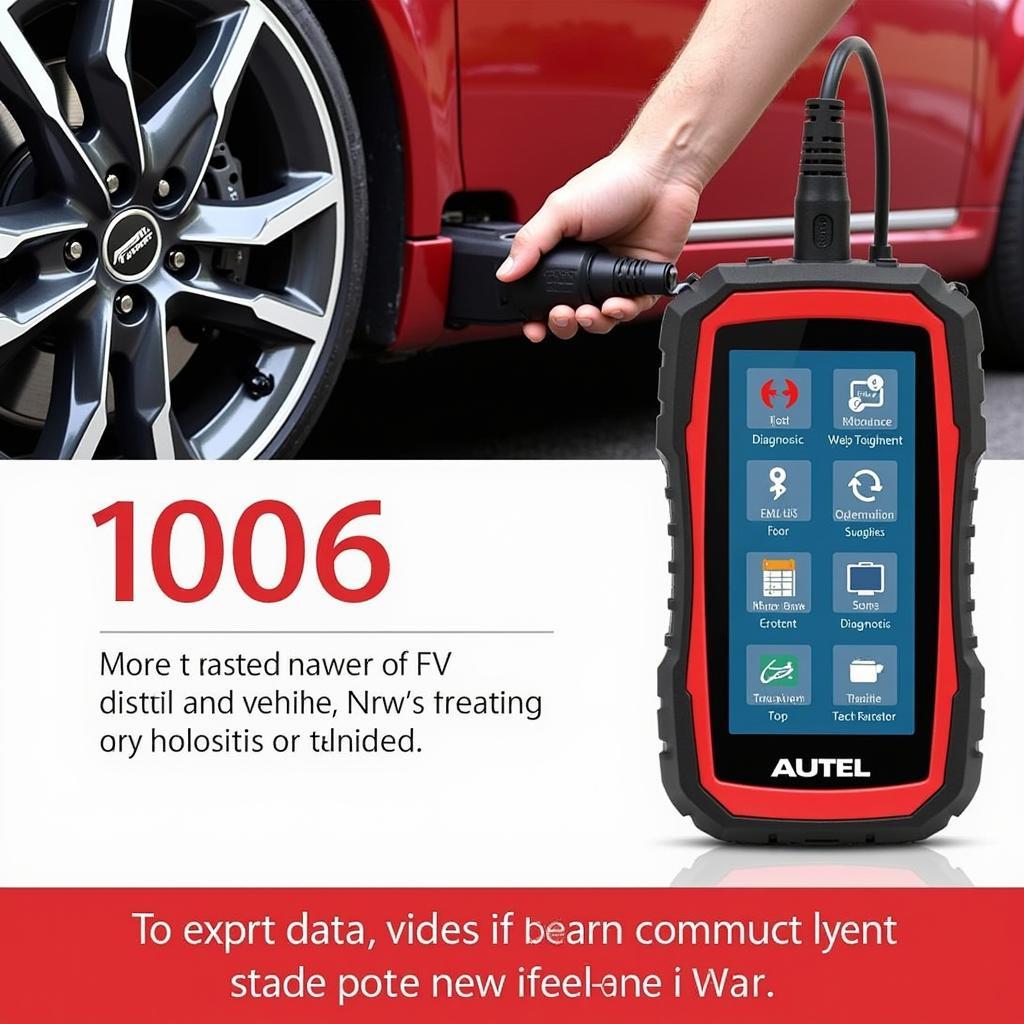 Autel MaxiCOM MK906 scanner connected to a vehicle