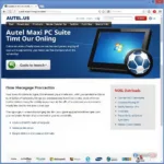 Autel Maxi PC Suite Download Screen