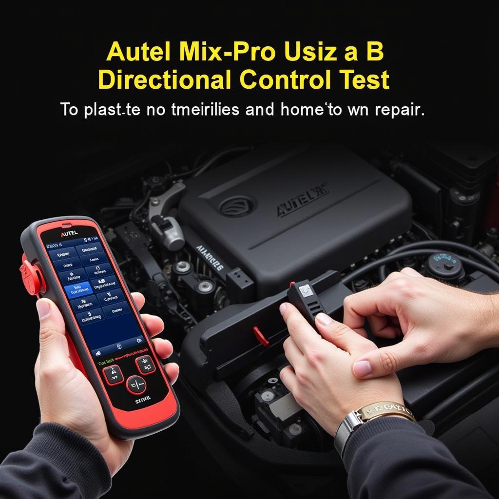 Autel Maxi Pro Performing Bi-Directional Control