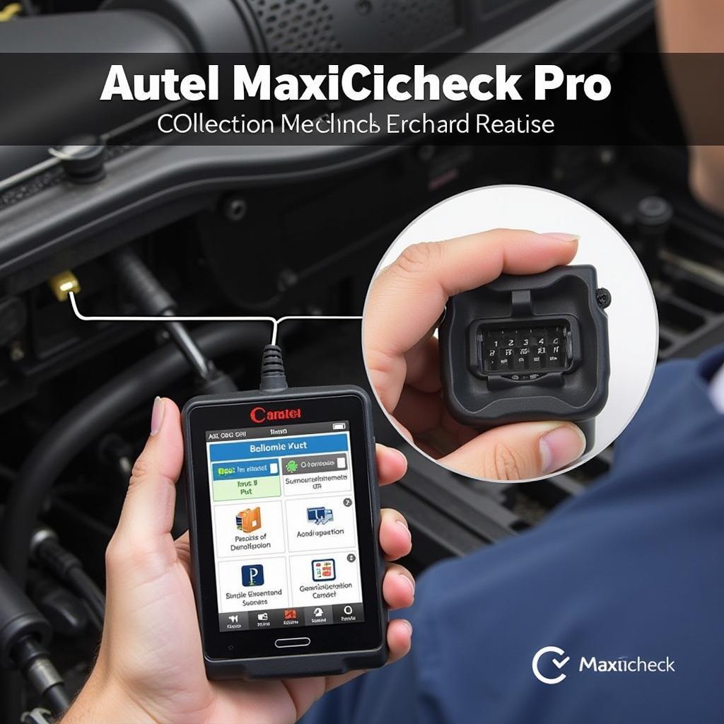 Autel MaxiCheck Pro Connected to Car