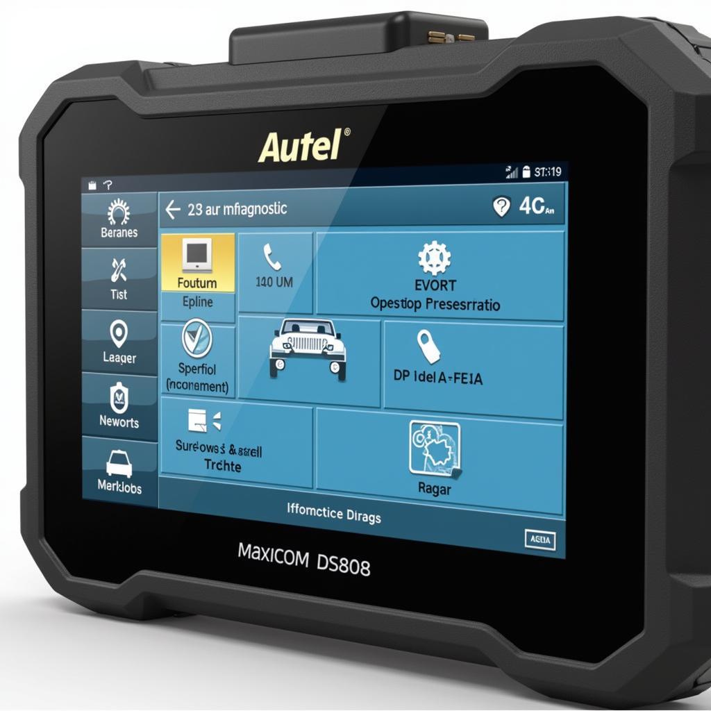 Autel MaxiCOM DS808 User Interface