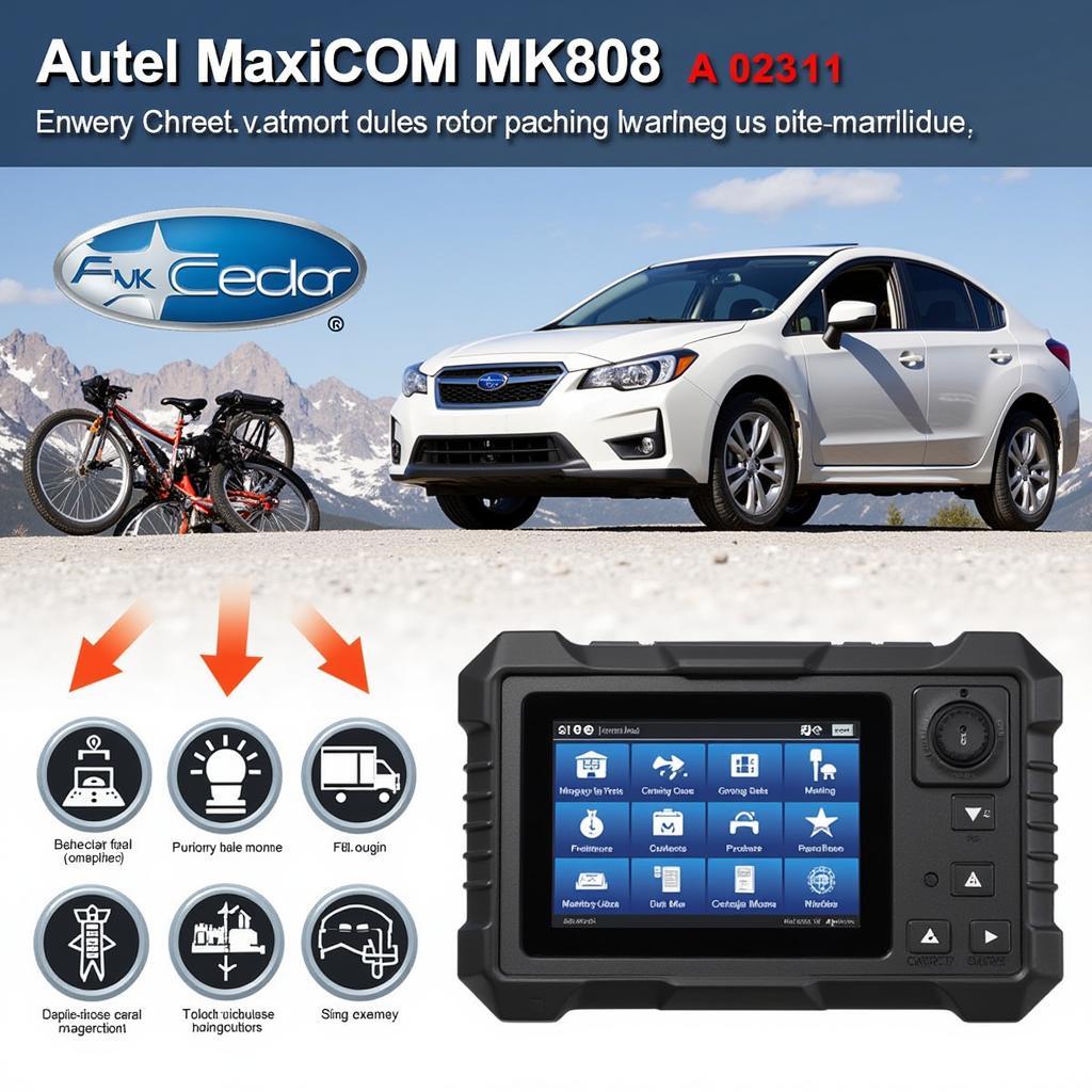 Autel MaxiCOM MK808 OBD2 Scan Tool for Subaru