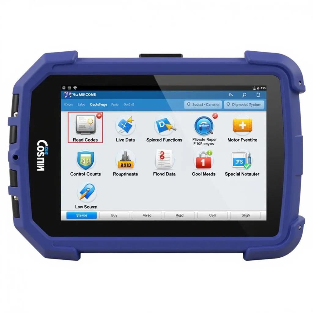 Autel MaxiCOM MK808 OBD2 Scanner Software Interface