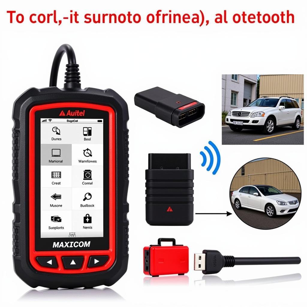 Autel MaxiCOM MK808BT Wireless Diagnostic Scan Tool