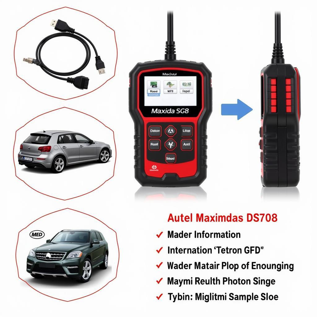 Autel Maxidas DS708 Diagnostic Scanner