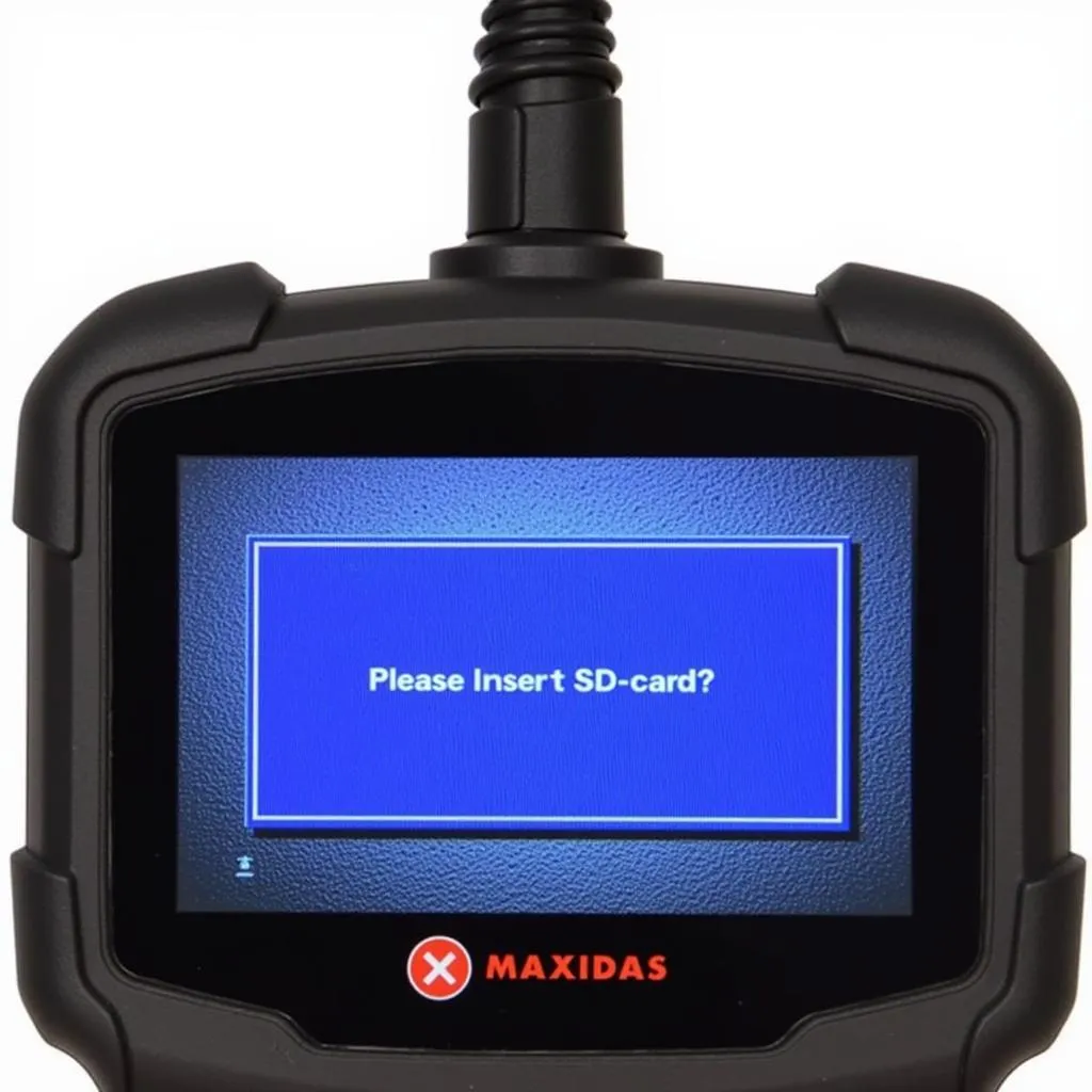 Autel MaxiDAS DS708 SD Card Error Message