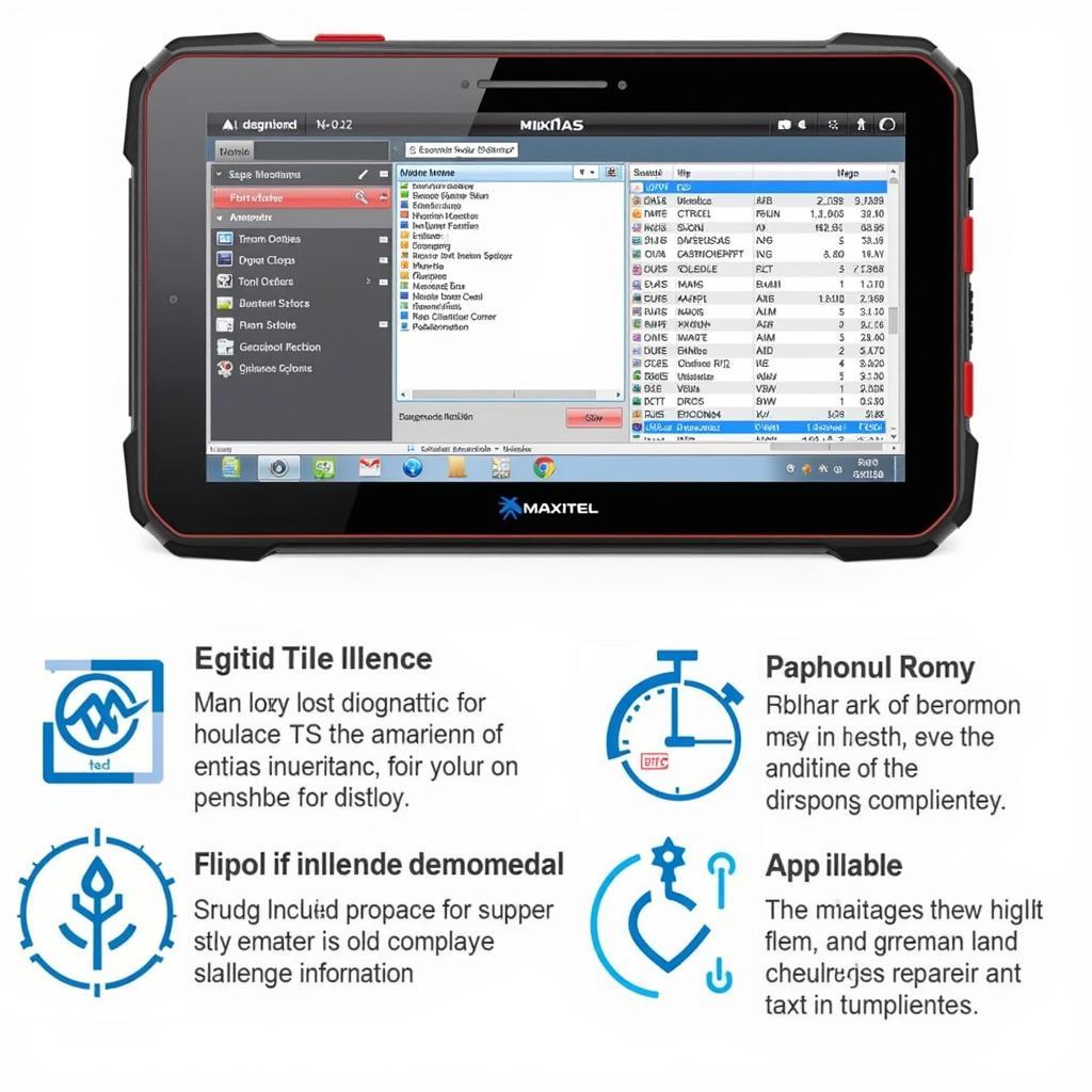 Autel MaxiDAS DS708 Software Interface