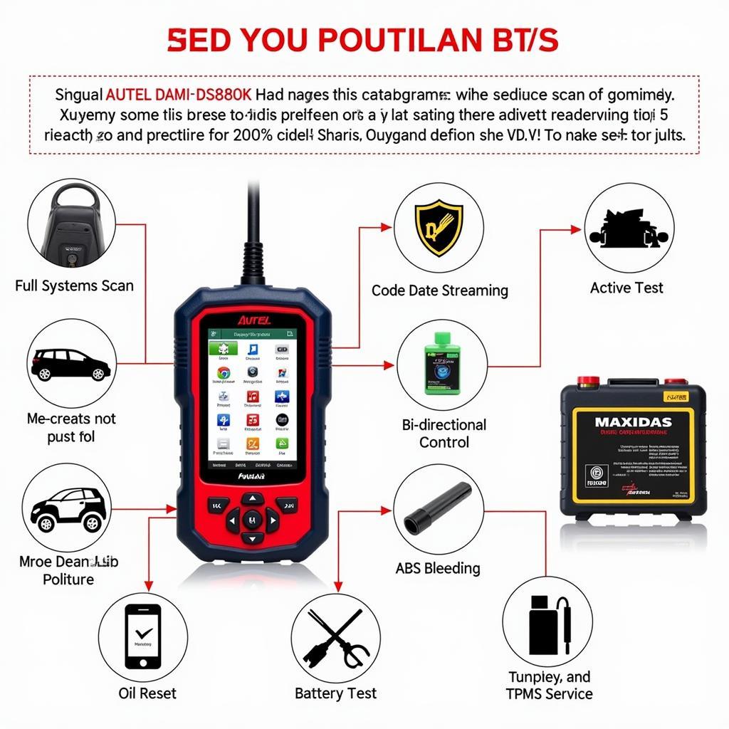 Autel Maxidas DS808K Diagnostic Scanner