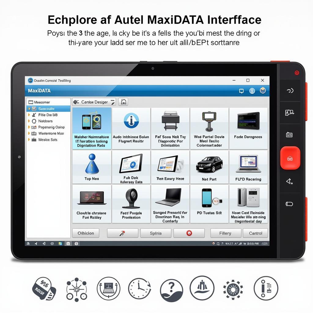 Autel MaxiDATA Software Interface