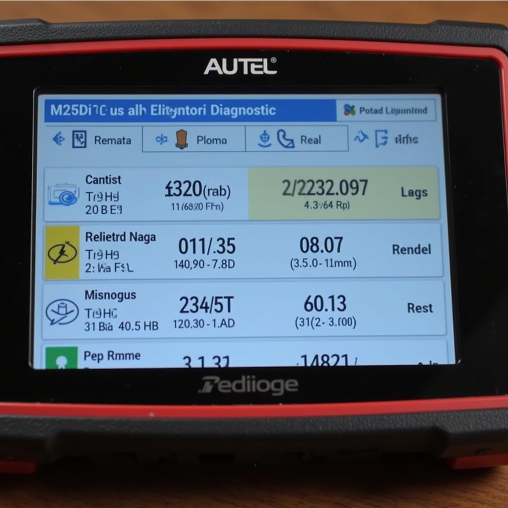 Autel MaxiDiag MD808 Pro All System Displaying Diagnostic Data