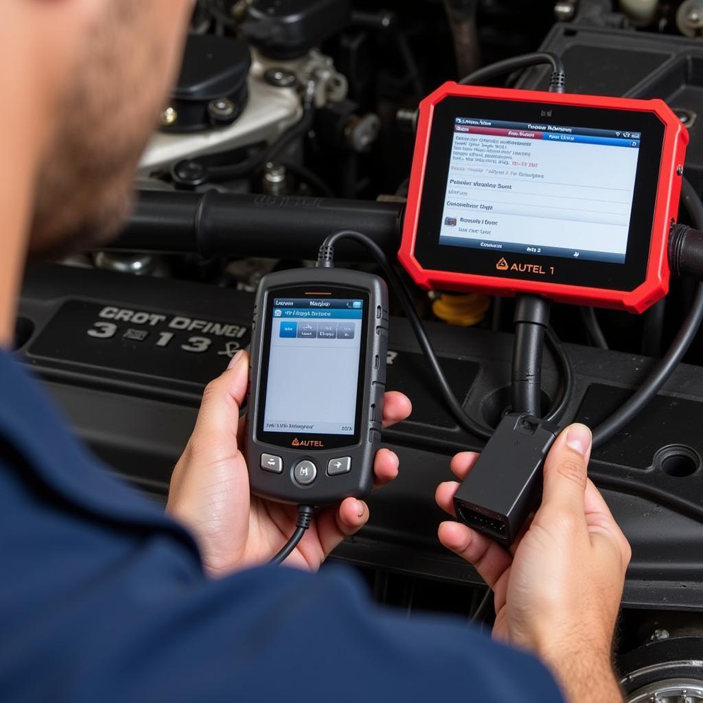 Autel MaxiIM IM608 Pro Performing Diagnostics