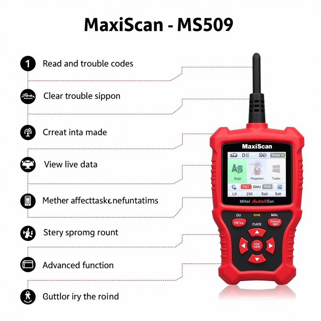 Autel MaxiScan MS509 Features