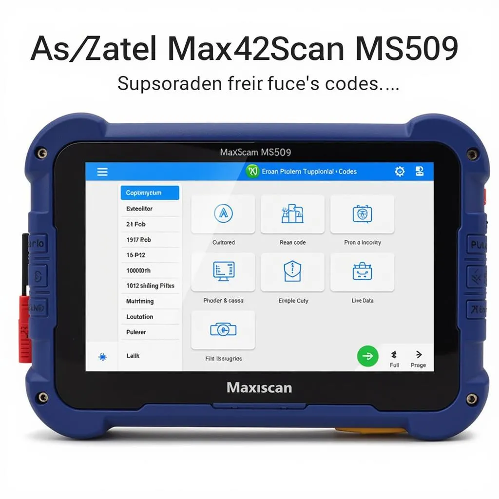 Autel MaxiScan MS509 Functions