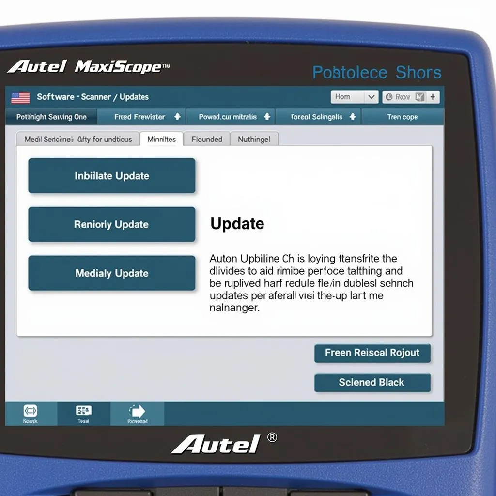 Autel MaxiScope Software Update