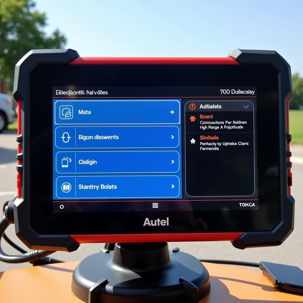 Autel MaxiSys Elite Screen Display