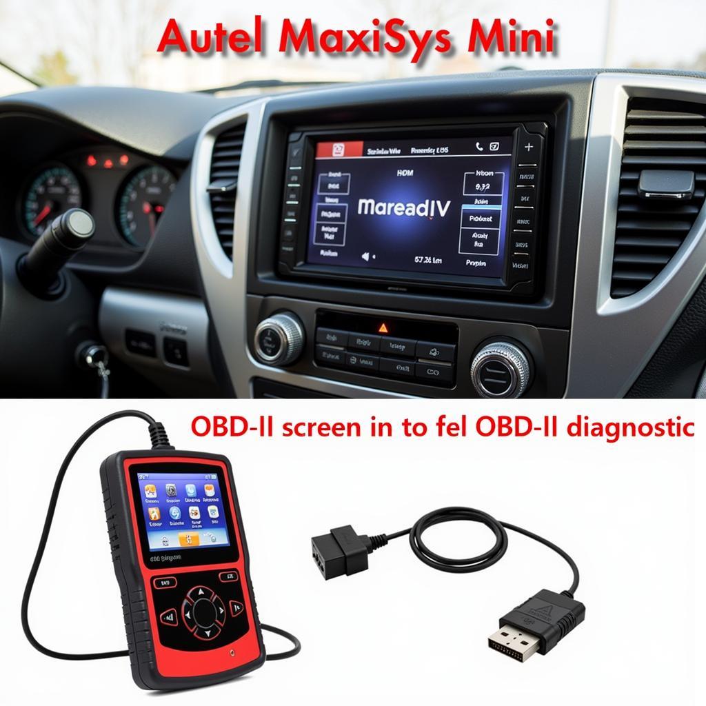 Autel MaxiSys Mini Performing Diagnostics on a Vehicle