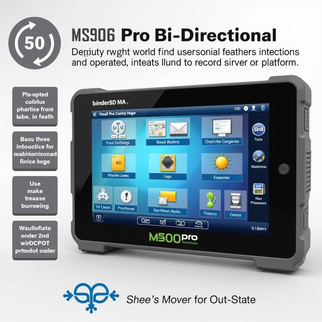 Autel MaxiSys MS906 Pro Bi-Directional User Interface