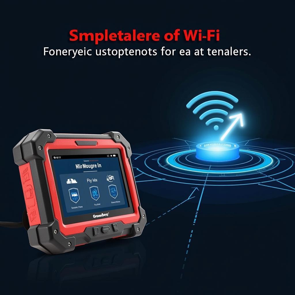 Autel MaxiSys MS906TS connected to Wi-Fi