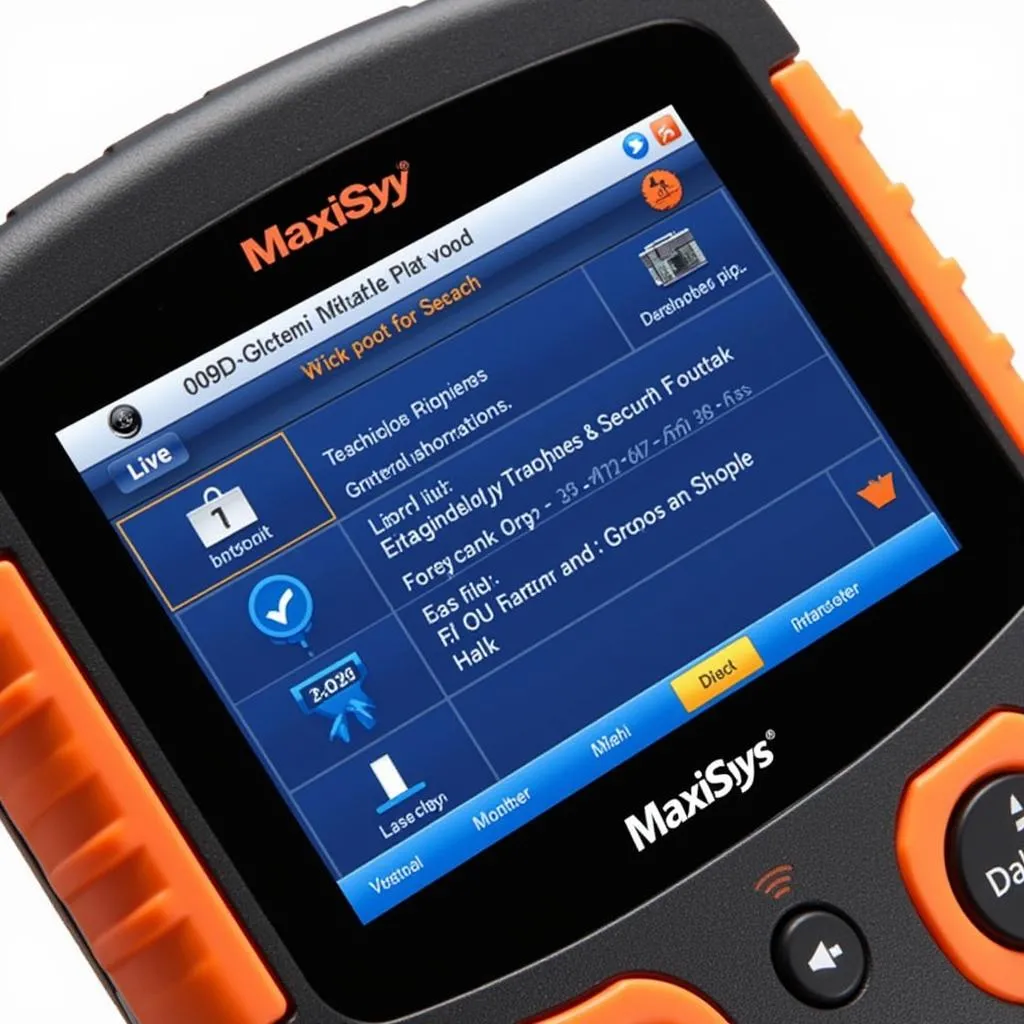 Autel MaxiSys MS906TS interface