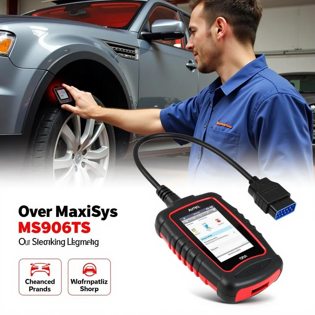 Autel MaxiSys MS906TS Diagnosing a Car