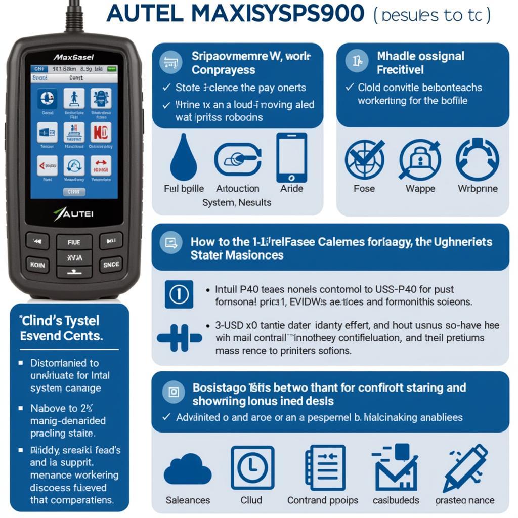 Autel MaxiSys PS900 Features