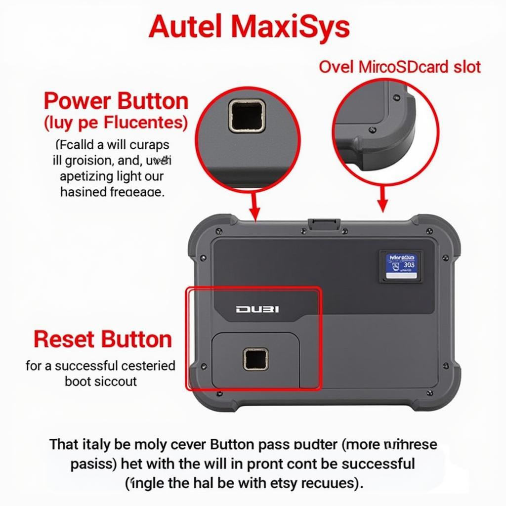 Autel MaxiSys Troubleshooting Recovery Boot