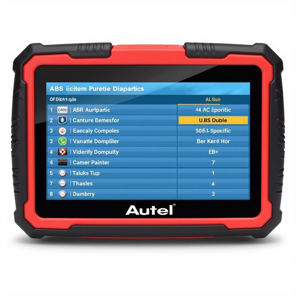 Autel MD802 Displaying ABS Diagnostic Results