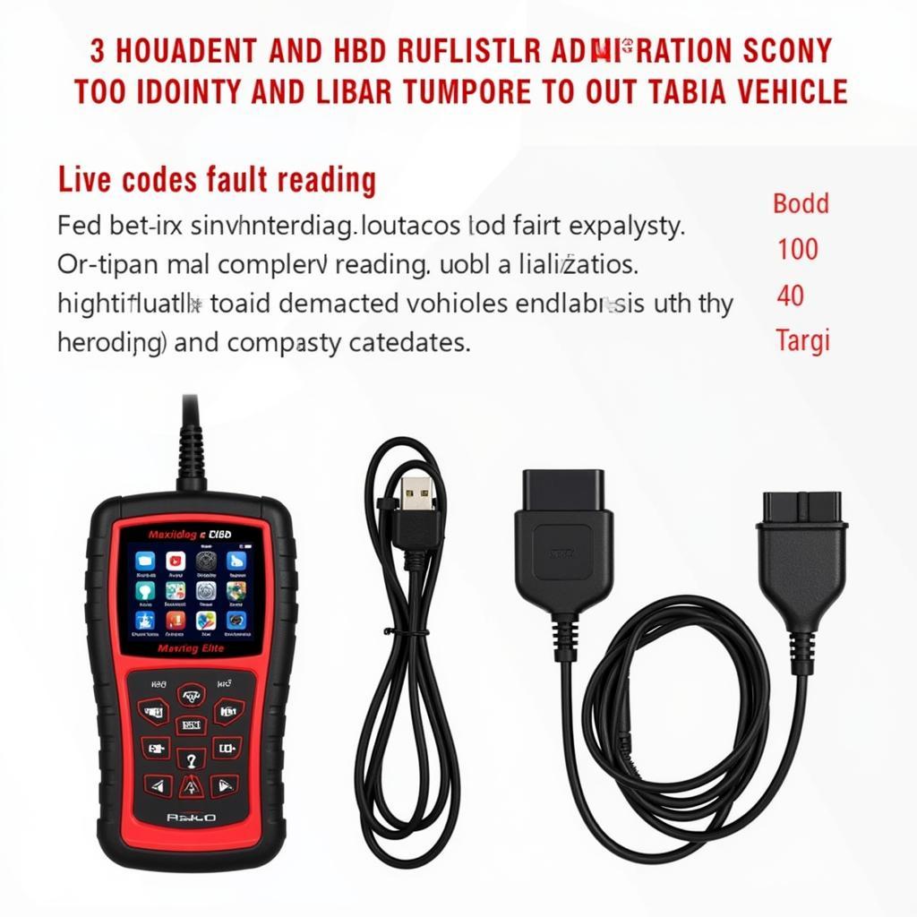 Autel MD802 Maxidiag Elite OBDII Scanner