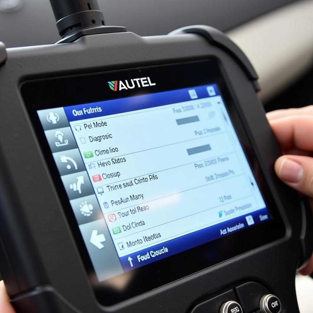 Autel MD802 Pro Screen Displaying Diagnostic Information