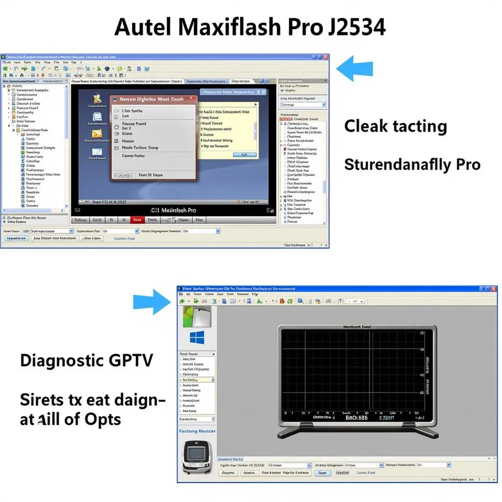 Screenshot of the Autel MF2534's software interface