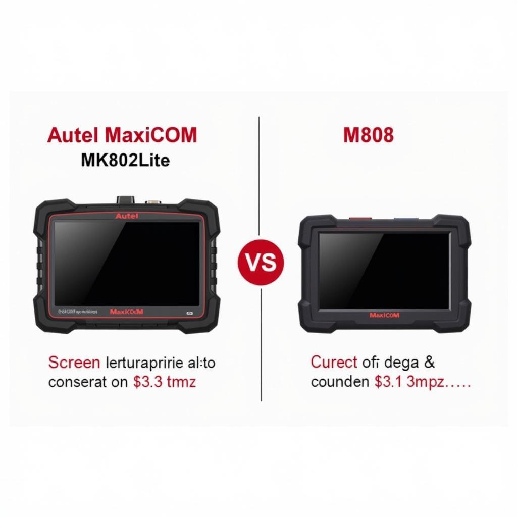 Autel MaxiCOM MK802Elite and MK808 Side-by-Side Comparison