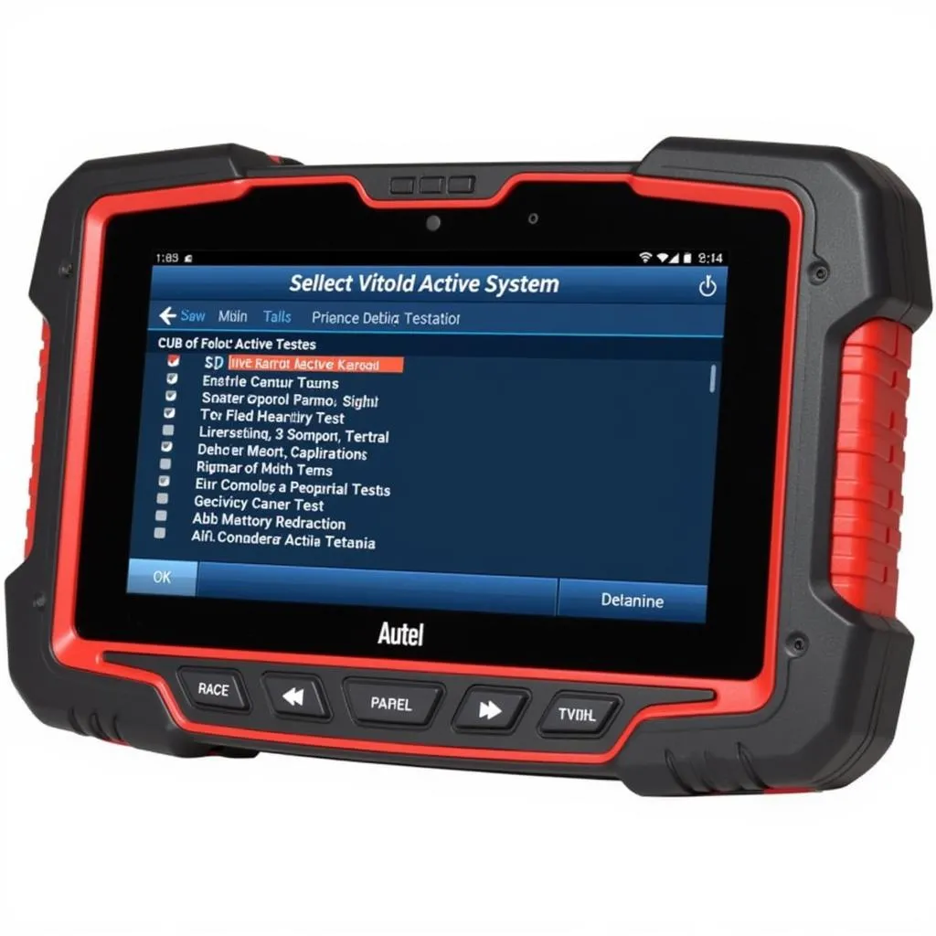 Autel MK808 Active Test Screen