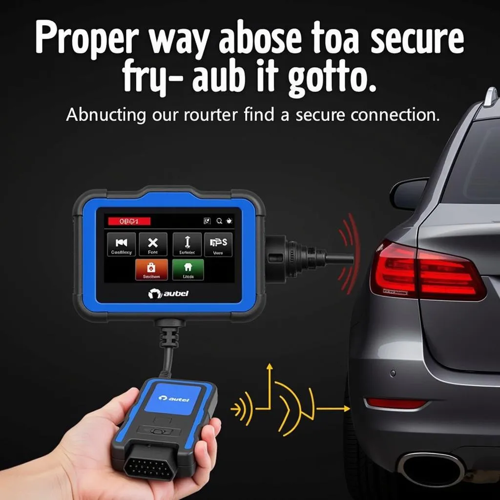 Connecting Autel MK808 to OBD2 Port