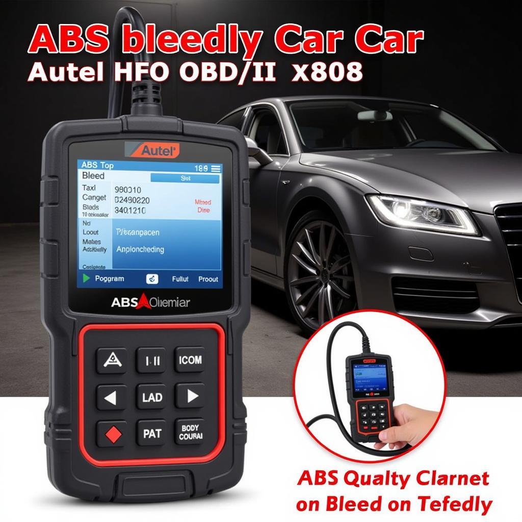 Autel MK808 Performing an ABS Bleed