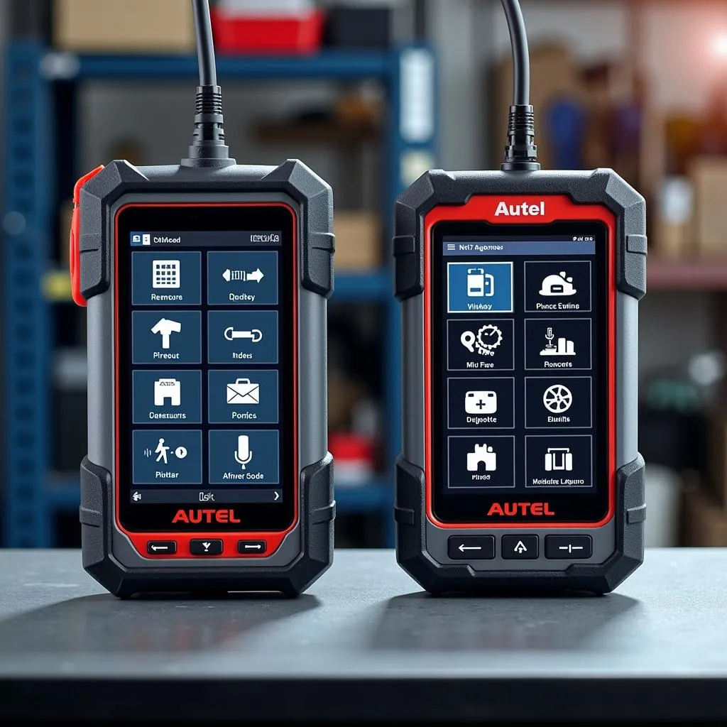 Autel MK908 and MK908P Side by Side