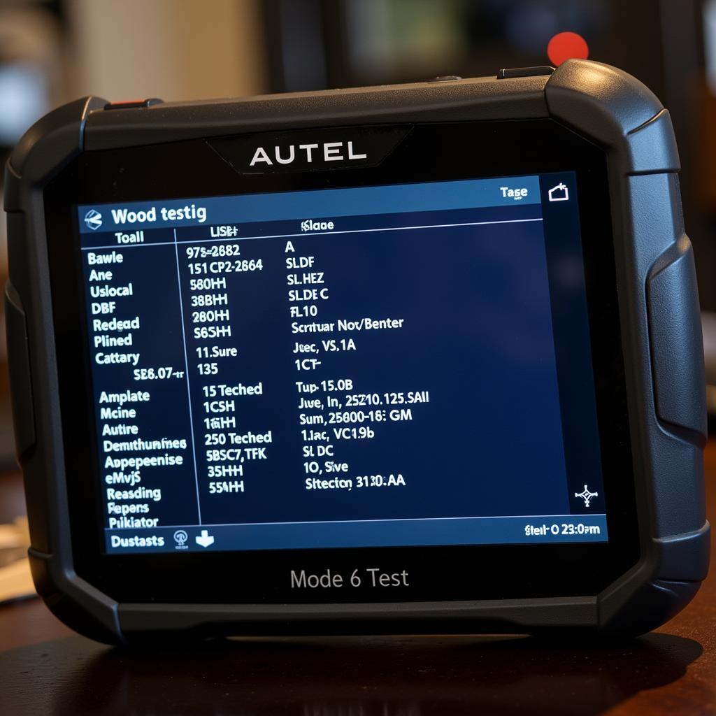 Autel Mode 6 Test Results Display