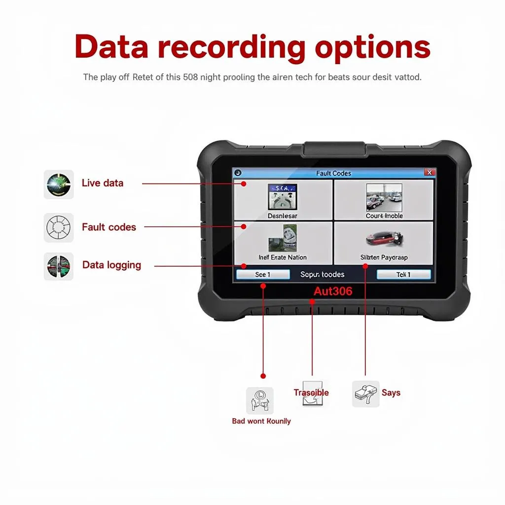 Autel MS906 data recording screen