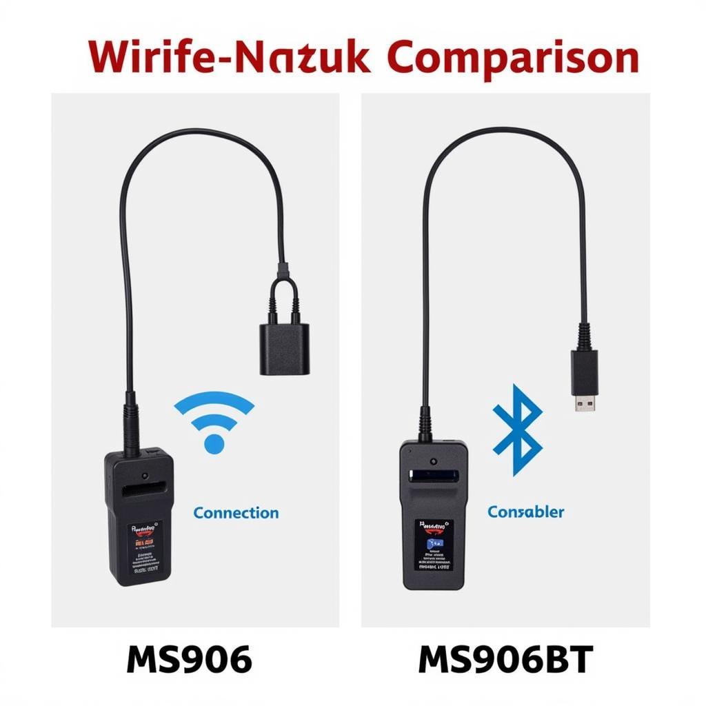 Autel MS906 and MS906BT Connectivity Comparison