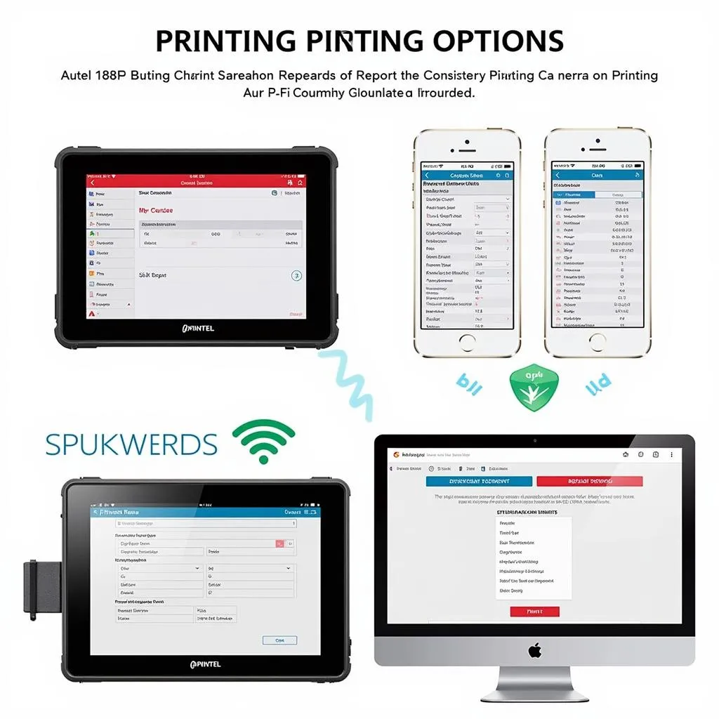 Autel MS908P Printing Options