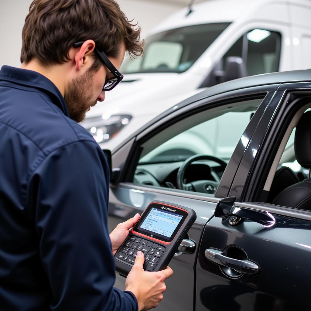 Autel MaxiSys MS908S Pro II Diagnosing a Car