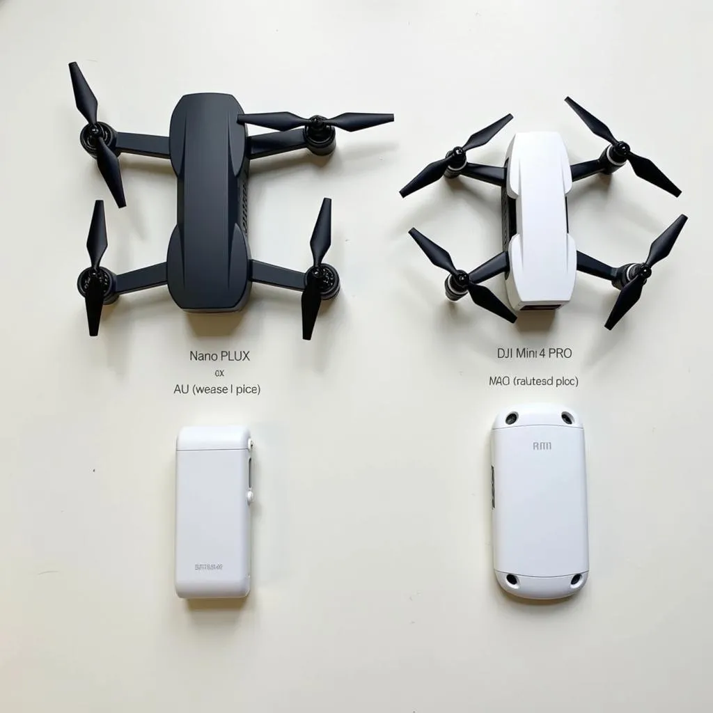 Autel Nano Plus and DJI Mini 4 Pro Drones Side by Side