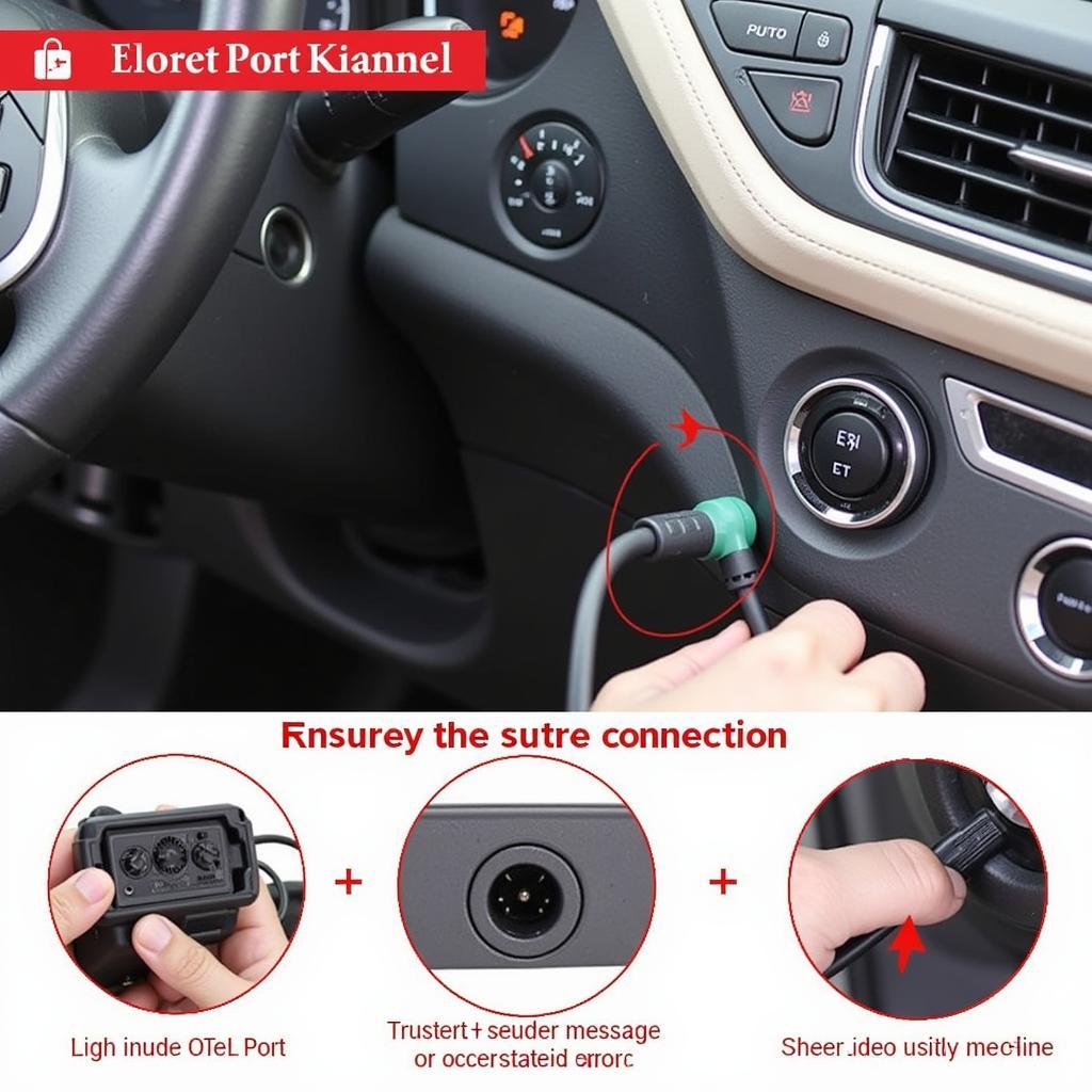 Connecting an Autel OBD2 Scanner to a Vehicle's OBD2 Port