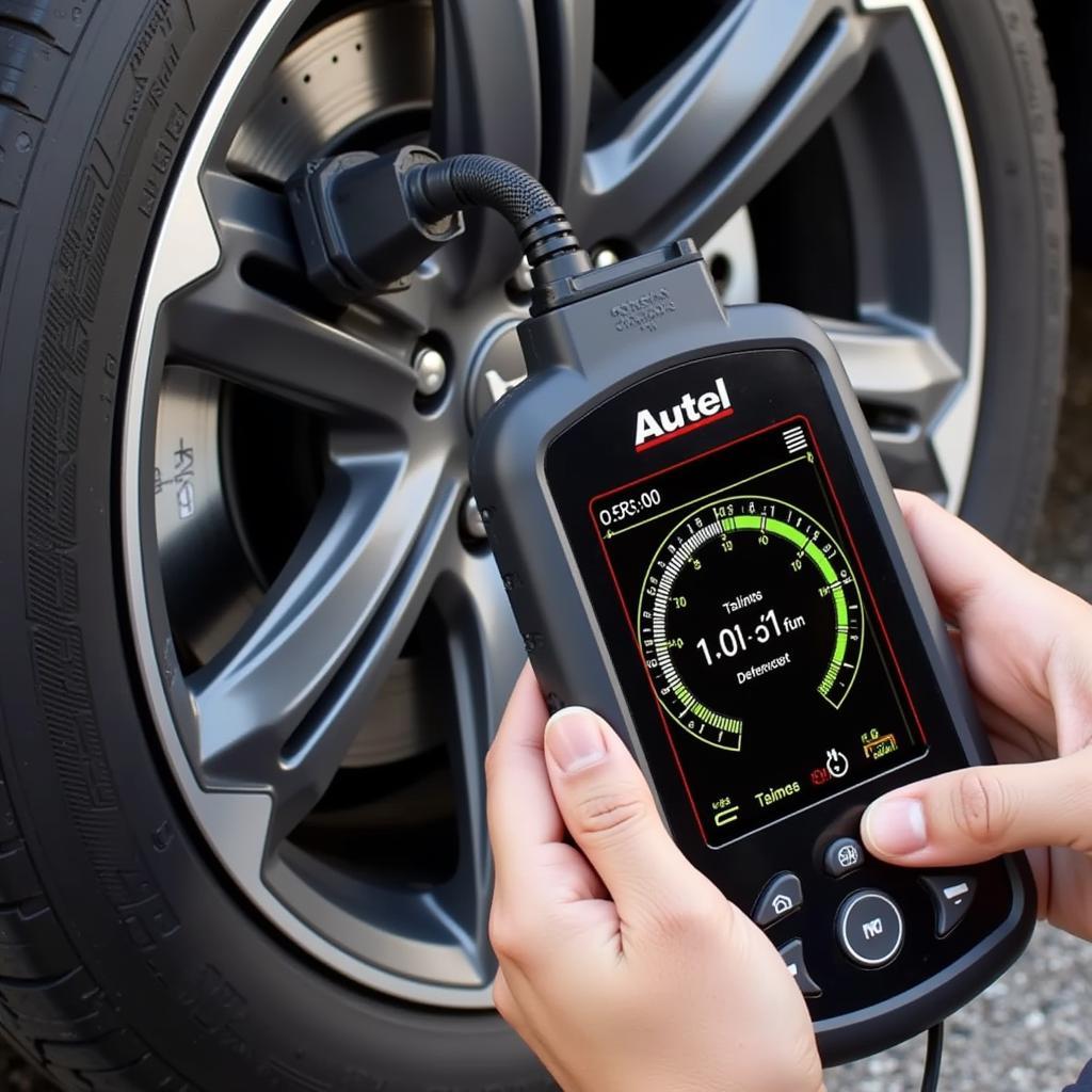 Autel Pad TPMS Diagnosing Tire Pressure