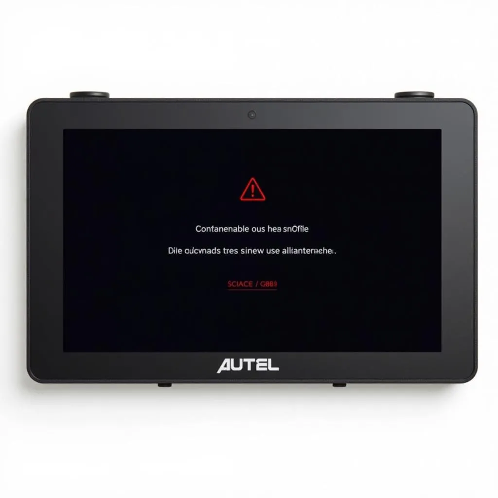 Autel Premium Controller Displaying Connection Error