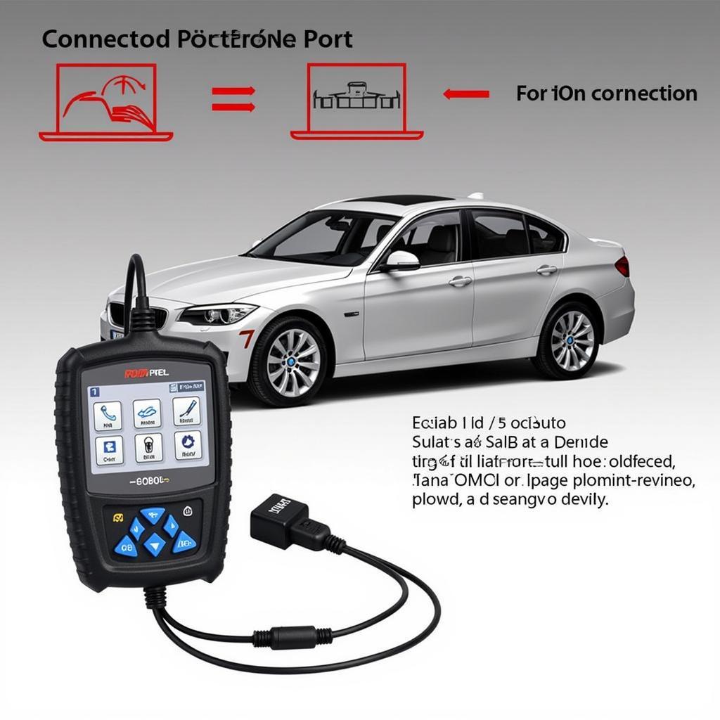 Autel Pro 908 Connected to OBD-II Port