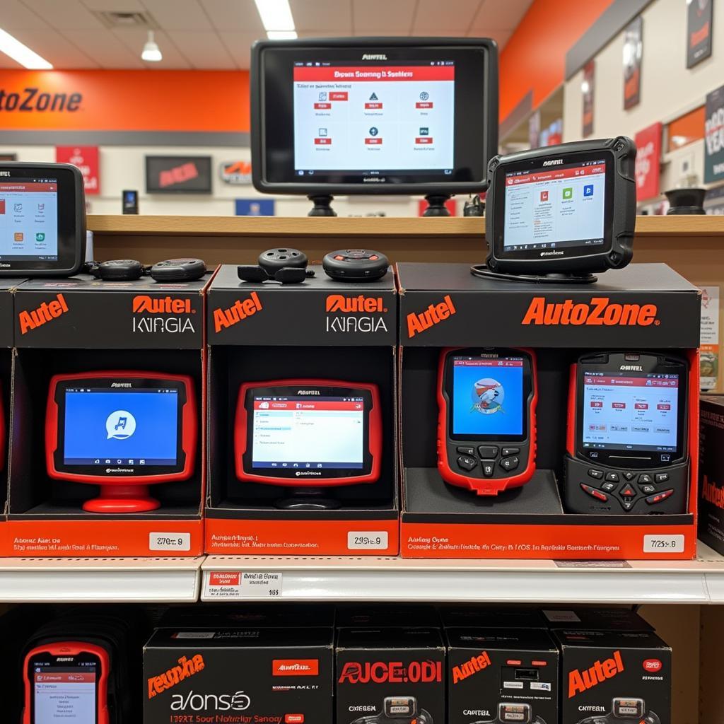 Autel Scanner at Autozone Display