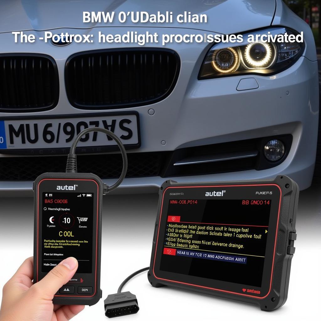 Autel Scanner Diagnosing BMW Headlight Fault