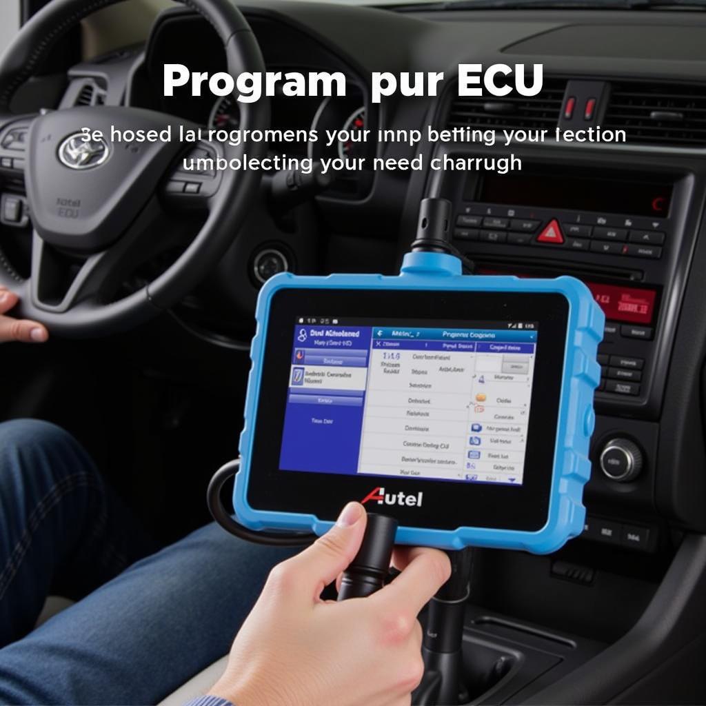 Autel Scanner ECU Programming Process